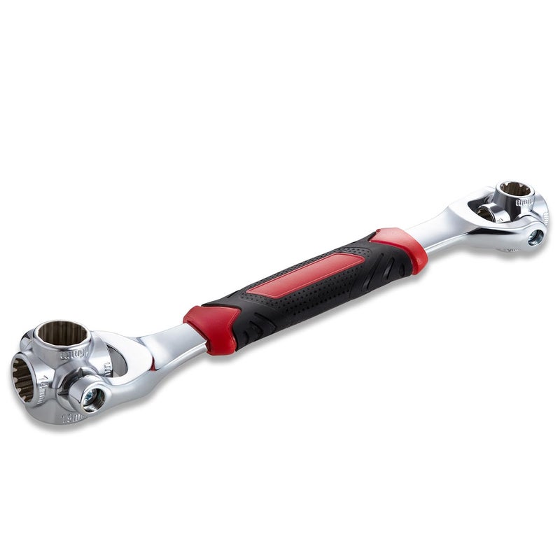 Lichamp 48-in-1 Socket Wrench, Flexible Multi Functional Dog Bone with Rubber Handle, 360 Degree Rotating Head, Any Size Standard Span for Auto Repair and More - Image 1